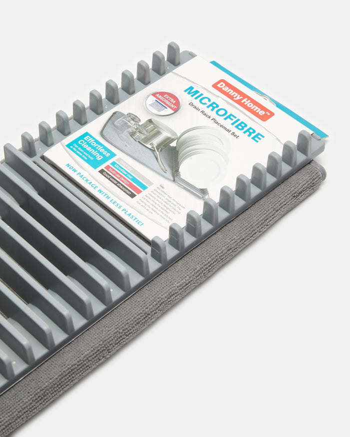 Tapis Égouttoir de Cuisine avec Plateau Organisateur 🧽🍽️ – Absorbant, Pliable & Polyvalent