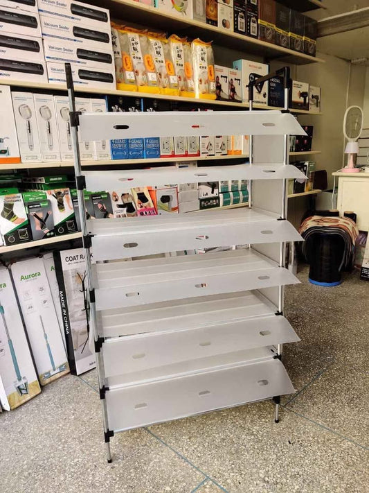 Shoes Rack Inox 7 منظم الأحذية 7 طوابق cm130/70cm/30cm 198DH