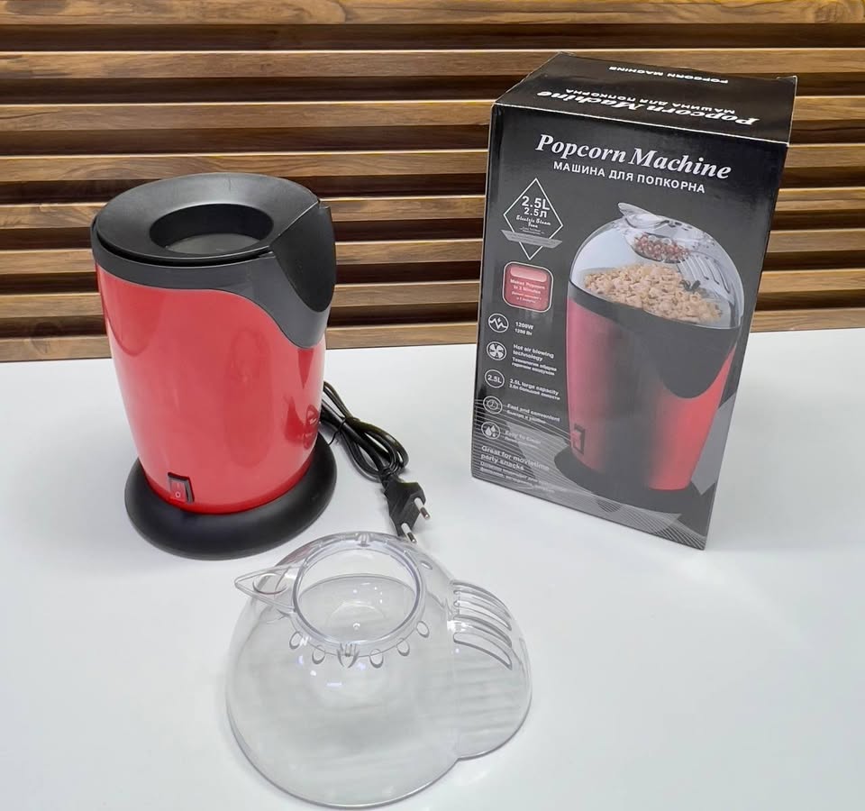 Mini Machine à Pop-Corn Électrique Sans Huile 🍿🔥 | ماكينة صنع الفشار الكهربائية بلا زيت
