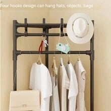 Portant de vêtements multifonction 👕👠 avec étagères de rangement منظم ملابس متعدد الوظائف