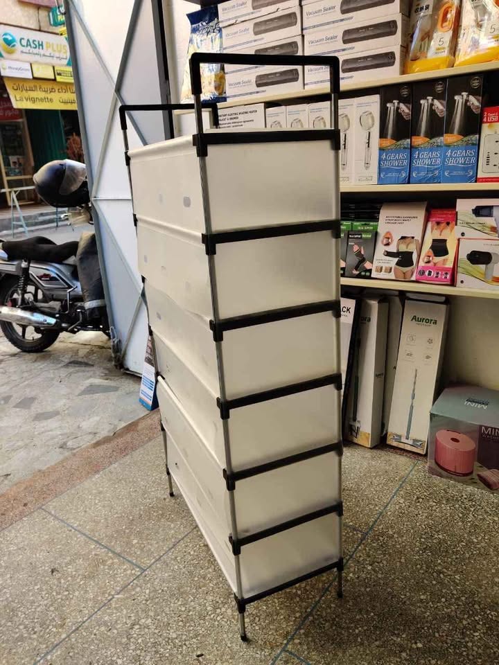 Shoes Rack Inox 7 منظم الأحذية 7 طوابق cm130/70cm/30cm  198DH