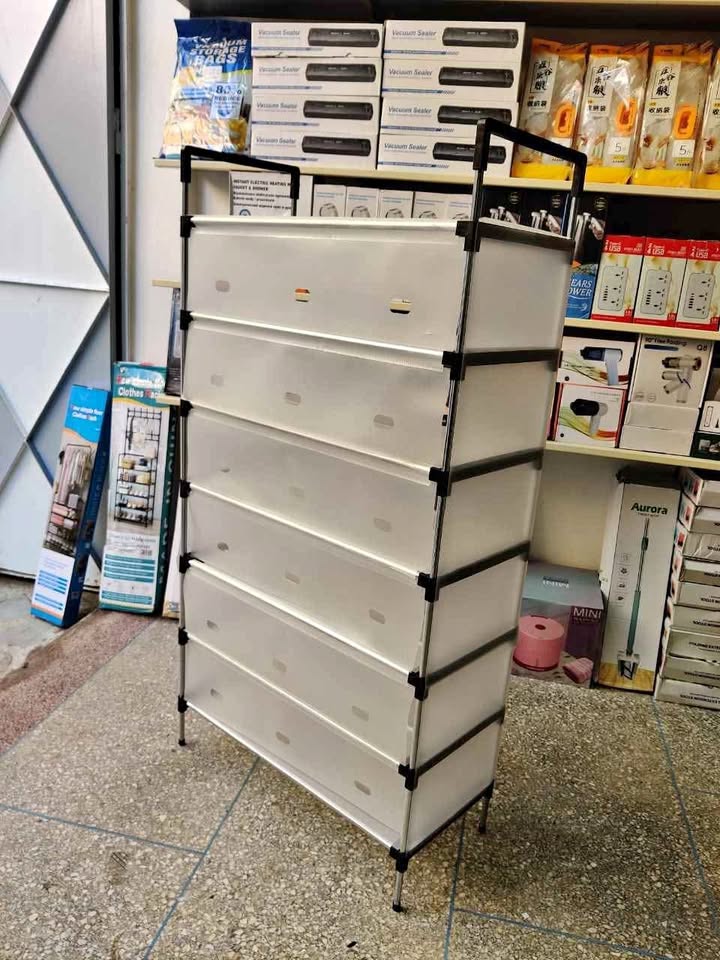 Shoes Rack Inox 7 منظم الأحذية 7 طوابق cm130/70cm/30cm  198DH