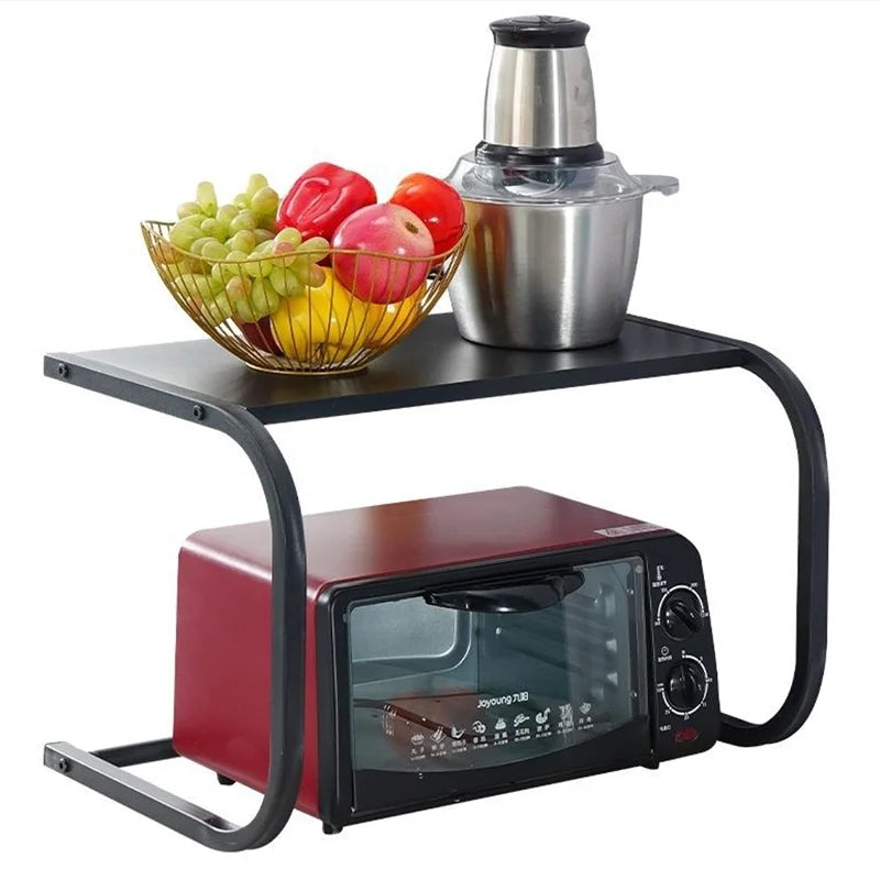 Organisateur de cuisine multifonction 🍽️🧂 avec étagère à micro-ondes منظم مطبخ متعدد الوظائف