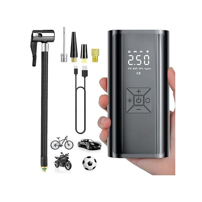 Compresseur d’Air Portable 12V 150 PSI LCD 🚗💨 | ضاغط هواء محمول بشاشة LCD للسيارة