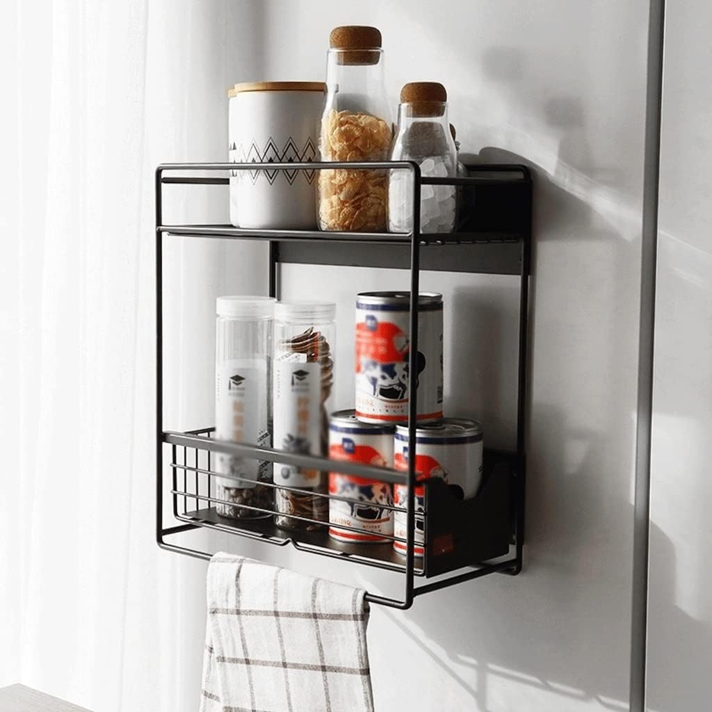 Étagère Magnétique Multifonction pour Réfrigérateur – Rangement Épices & Essuie-Tout