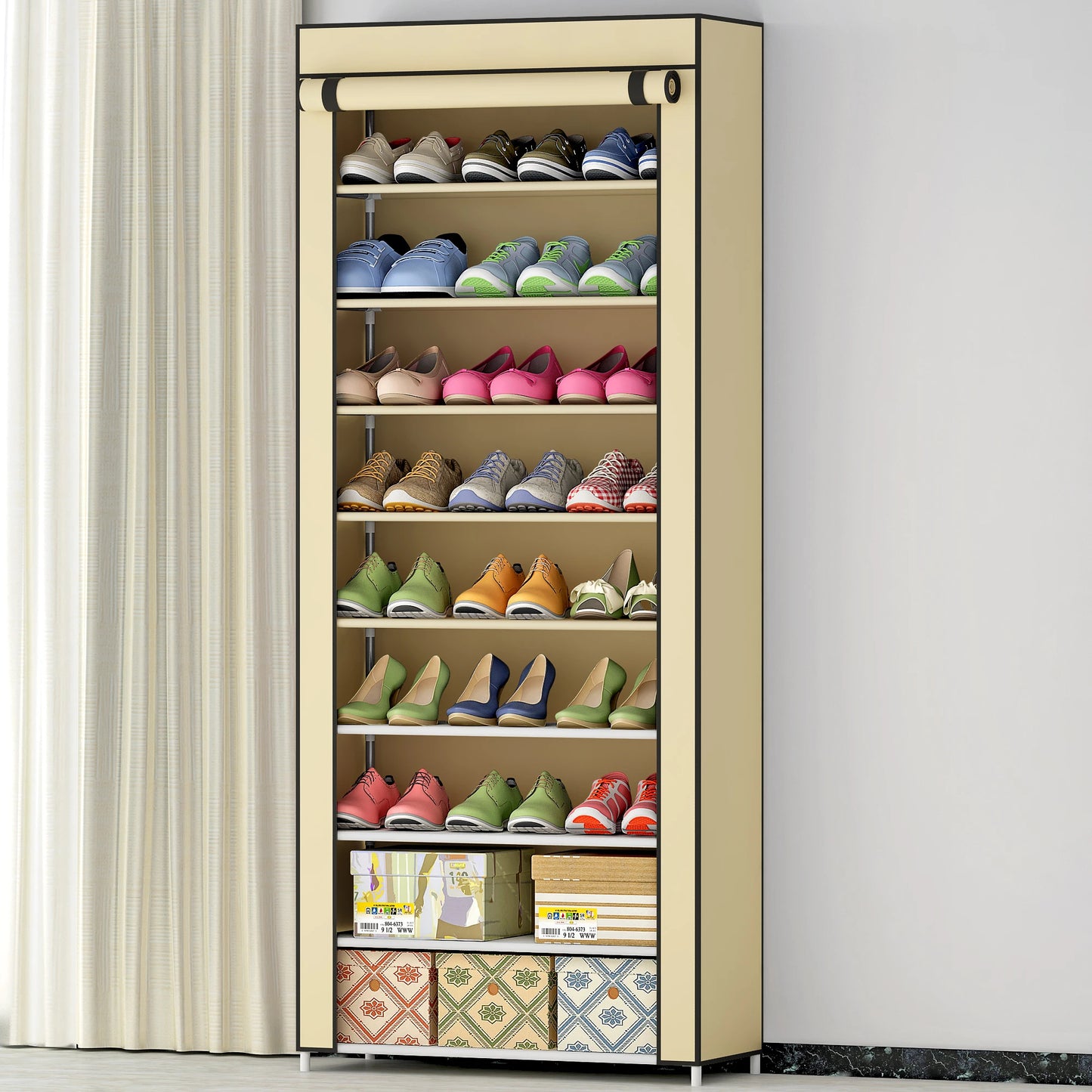 خزانة أحذية بـ 9 أقسام 🥿👟Armoire à Chaussures 9 Grilles 🥿👟 | Rangement Gain de Place